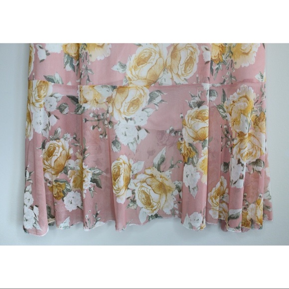 Pyramid Collection Floral Tiered Maxi Skirt XXXL - Picture 10 of 10